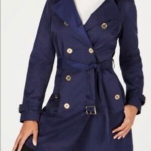 Michael Kors Navy Blue Trench Jacket size XS
